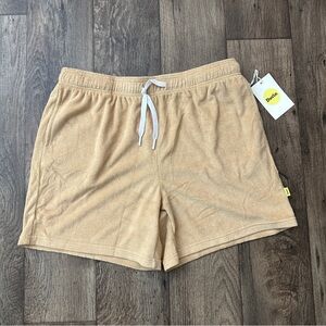 Duvin Terry Relax Shorts Men’s Size XL Beige Tan